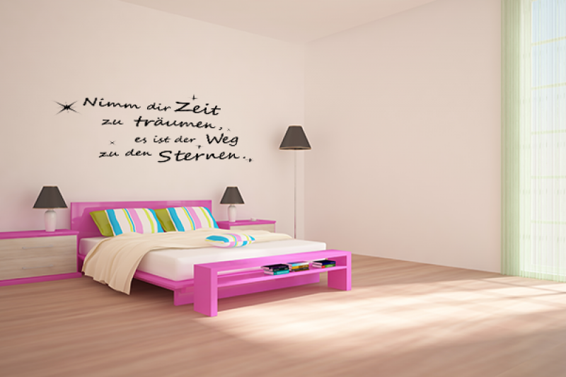 Nimm dir Zeit zu trumen, es ist der Weg zu den Sternen.