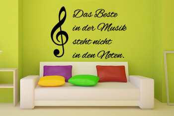 Das Beste in der Musik steht nicht in den Noten.