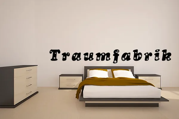 Traumfabrik Wandtattoo - Black - Glänzend - 1,0m x 0,12m